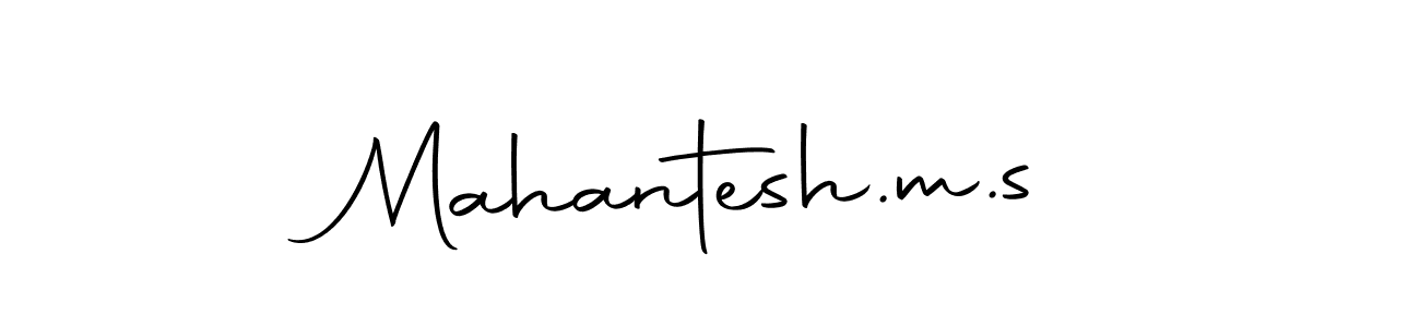 How to make Mahantesh.m.s name signature. Use Autography-DOLnW style for creating short signs online. This is the latest handwritten sign. Mahantesh.m.s signature style 10 images and pictures png