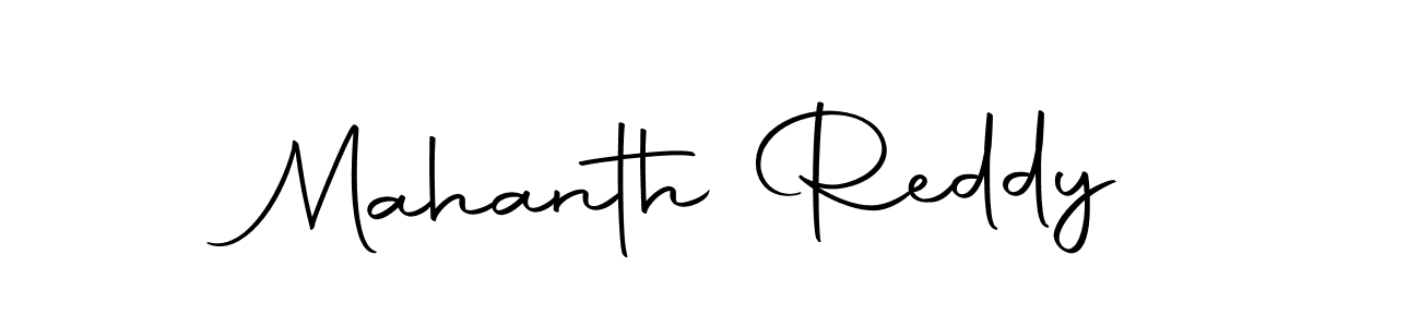 Make a beautiful signature design for name Mahanth Reddy. With this signature (Autography-DOLnW) style, you can create a handwritten signature for free. Mahanth Reddy signature style 10 images and pictures png