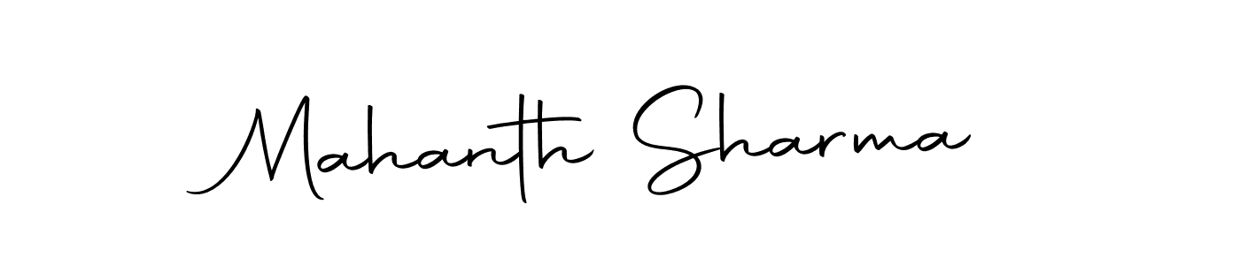 You can use this online signature creator to create a handwritten signature for the name Mahanth Sharma. This is the best online autograph maker. Mahanth Sharma signature style 10 images and pictures png