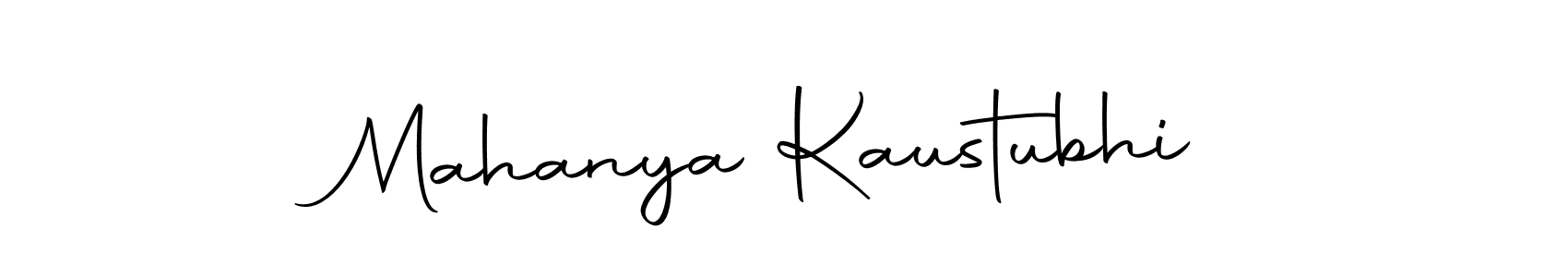 Make a beautiful signature design for name Mahanya Kaustubhi. Use this online signature maker to create a handwritten signature for free. Mahanya Kaustubhi signature style 10 images and pictures png