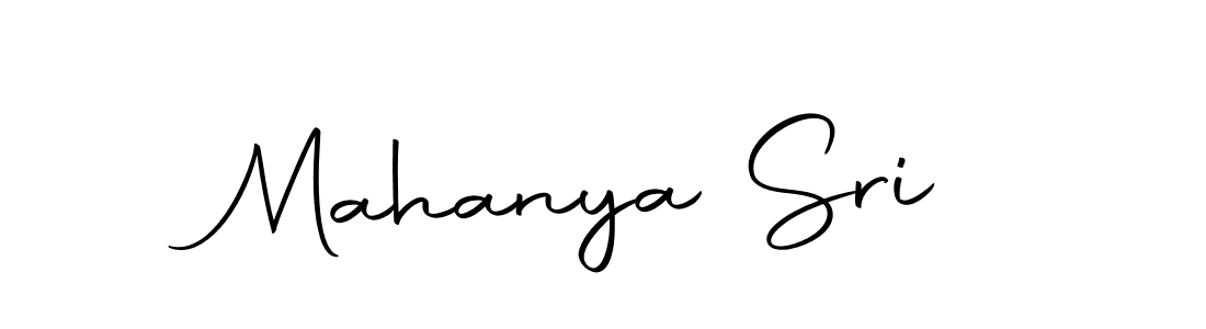 How to make Mahanya Sri name signature. Use Autography-DOLnW style for creating short signs online. This is the latest handwritten sign. Mahanya Sri signature style 10 images and pictures png