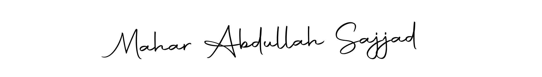 Autography-DOLnW is a professional signature style that is perfect for those who want to add a touch of class to their signature. It is also a great choice for those who want to make their signature more unique. Get Mahar Abdullah Sajjad name to fancy signature for free. Mahar Abdullah Sajjad signature style 10 images and pictures png