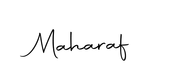 Make a beautiful signature design for name Maharaf. With this signature (Autography-DOLnW) style, you can create a handwritten signature for free. Maharaf signature style 10 images and pictures png
