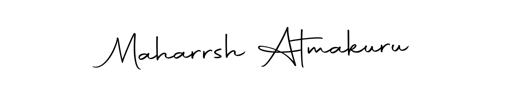 Maharrsh Atmakuru stylish signature style. Best Handwritten Sign (Autography-DOLnW) for my name. Handwritten Signature Collection Ideas for my name Maharrsh Atmakuru. Maharrsh Atmakuru signature style 10 images and pictures png