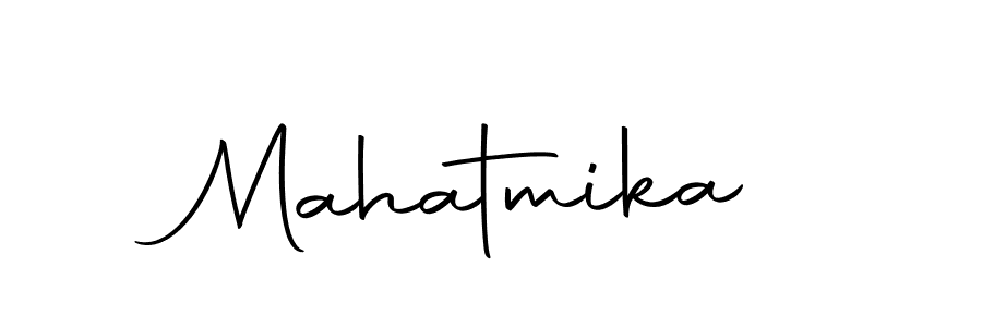 Use a signature maker to create a handwritten signature online. With this signature software, you can design (Autography-DOLnW) your own signature for name Mahatmika. Mahatmika signature style 10 images and pictures png
