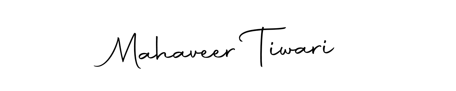 How to make Mahaveer Tiwari name signature. Use Autography-DOLnW style for creating short signs online. This is the latest handwritten sign. Mahaveer Tiwari signature style 10 images and pictures png