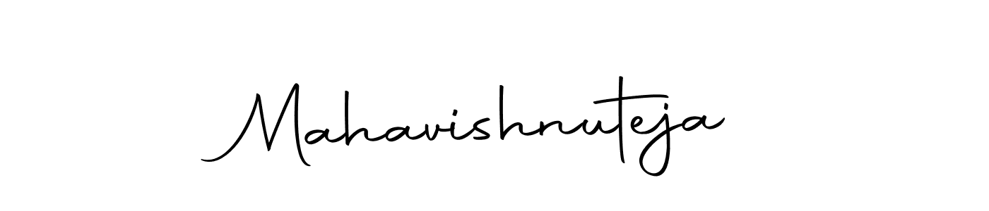 The best way (Autography-DOLnW) to make a short signature is to pick only two or three words in your name. The name Mahavishnuteja include a total of six letters. For converting this name. Mahavishnuteja signature style 10 images and pictures png