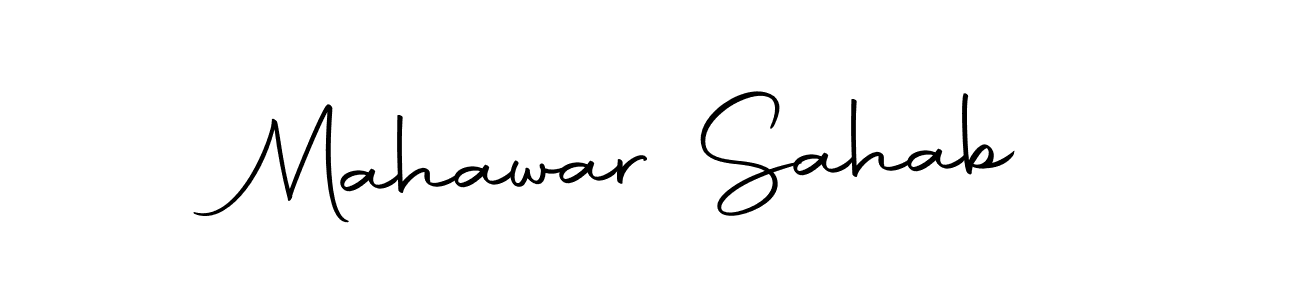 The best way (Autography-DOLnW) to make a short signature is to pick only two or three words in your name. The name Mahawar Sahab include a total of six letters. For converting this name. Mahawar Sahab signature style 10 images and pictures png
