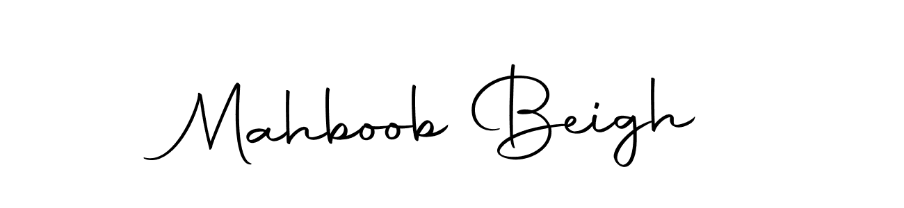 How to make Mahboob Beigh name signature. Use Autography-DOLnW style for creating short signs online. This is the latest handwritten sign. Mahboob Beigh signature style 10 images and pictures png