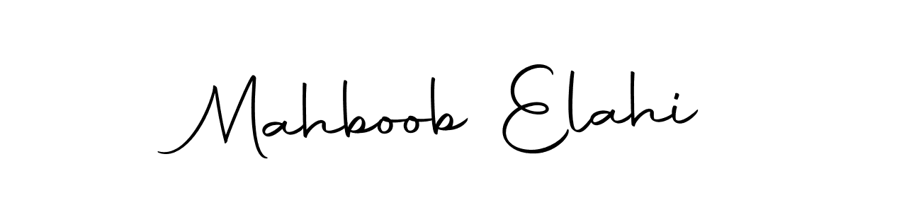 The best way (Autography-DOLnW) to make a short signature is to pick only two or three words in your name. The name Mahboob Elahi include a total of six letters. For converting this name. Mahboob Elahi signature style 10 images and pictures png