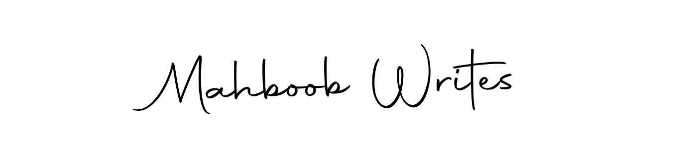 Make a beautiful signature design for name Mahboob Writes. With this signature (Autography-DOLnW) style, you can create a handwritten signature for free. Mahboob Writes signature style 10 images and pictures png