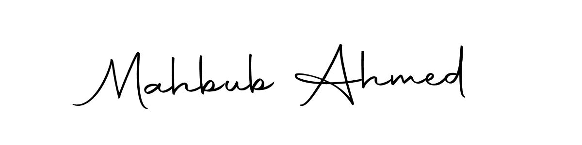 Make a short Mahbub Ahmed signature style. Manage your documents anywhere anytime using Autography-DOLnW. Create and add eSignatures, submit forms, share and send files easily. Mahbub Ahmed signature style 10 images and pictures png