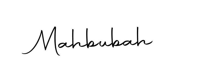 You should practise on your own different ways (Autography-DOLnW) to write your name (Mahbubah) in signature. don't let someone else do it for you. Mahbubah signature style 10 images and pictures png