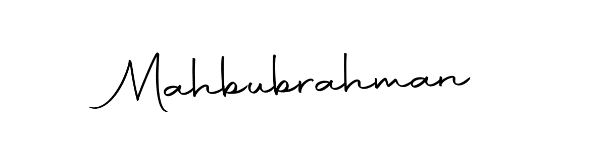 How to make Mahbubrahman name signature. Use Autography-DOLnW style for creating short signs online. This is the latest handwritten sign. Mahbubrahman signature style 10 images and pictures png