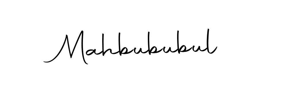 Use a signature maker to create a handwritten signature online. With this signature software, you can design (Autography-DOLnW) your own signature for name Mahbububul. Mahbububul signature style 10 images and pictures png