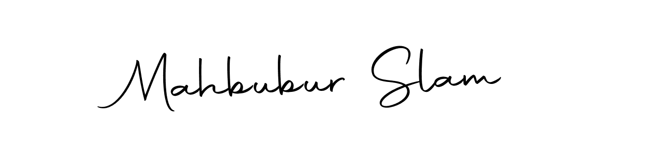 Make a beautiful signature design for name Mahbubur Slam. With this signature (Autography-DOLnW) style, you can create a handwritten signature for free. Mahbubur Slam signature style 10 images and pictures png