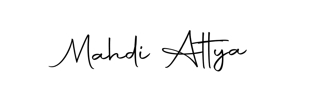 Design your own signature with our free online signature maker. With this signature software, you can create a handwritten (Autography-DOLnW) signature for name Mahdi Attya. Mahdi Attya signature style 10 images and pictures png