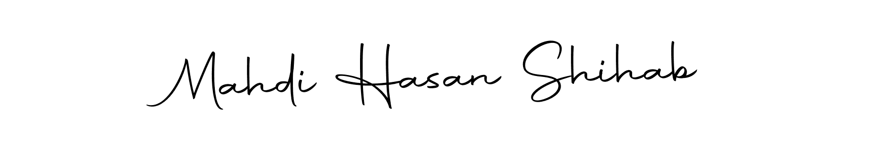 You should practise on your own different ways (Autography-DOLnW) to write your name (Mahdi Hasan Shihab) in signature. don't let someone else do it for you. Mahdi Hasan Shihab signature style 10 images and pictures png