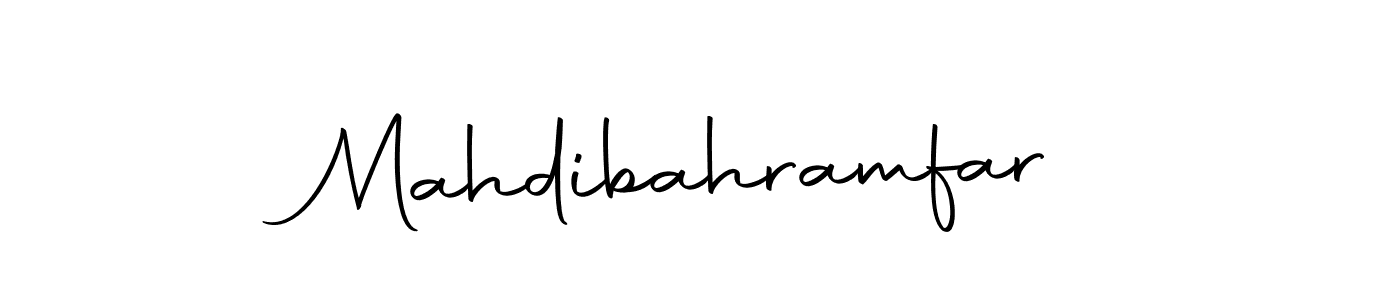 How to make Mahdibahramfar name signature. Use Autography-DOLnW style for creating short signs online. This is the latest handwritten sign. Mahdibahramfar signature style 10 images and pictures png