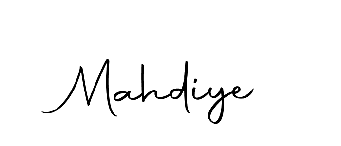 Create a beautiful signature design for name Mahdiye. With this signature (Autography-DOLnW) fonts, you can make a handwritten signature for free. Mahdiye signature style 10 images and pictures png