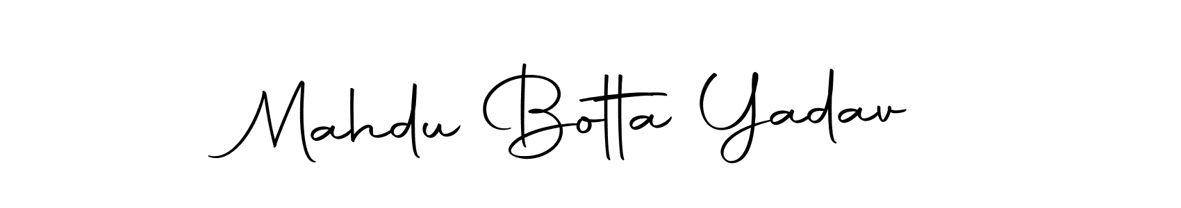 Similarly Autography-DOLnW is the best handwritten signature design. Signature creator online .You can use it as an online autograph creator for name Mahdu Botta Yadav. Mahdu Botta Yadav signature style 10 images and pictures png