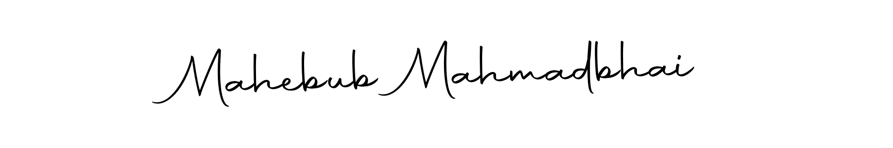 Create a beautiful signature design for name Mahebub Mahmadbhai. With this signature (Autography-DOLnW) fonts, you can make a handwritten signature for free. Mahebub Mahmadbhai signature style 10 images and pictures png