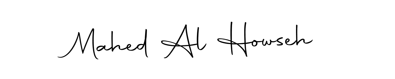 You should practise on your own different ways (Autography-DOLnW) to write your name (Mahed Al Howseh) in signature. don't let someone else do it for you. Mahed Al Howseh signature style 10 images and pictures png