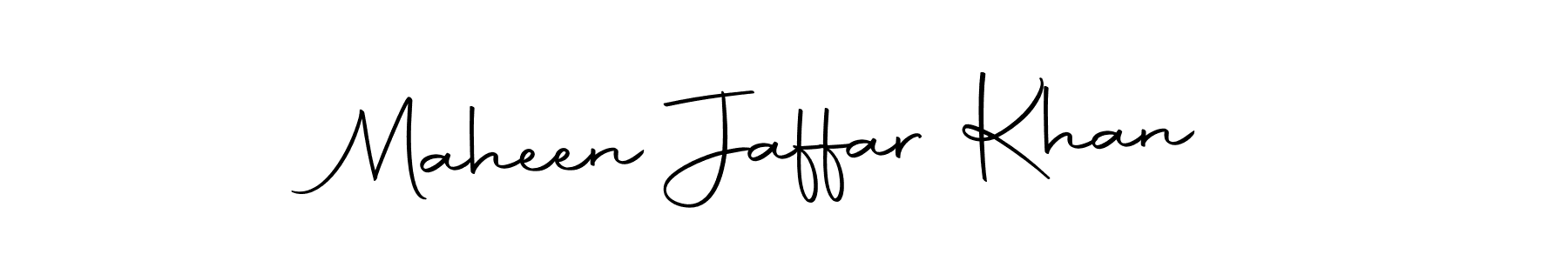 How to make Maheen Jaffar Khan name signature. Use Autography-DOLnW style for creating short signs online. This is the latest handwritten sign. Maheen Jaffar Khan signature style 10 images and pictures png