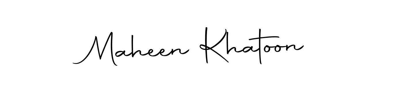 Use a signature maker to create a handwritten signature online. With this signature software, you can design (Autography-DOLnW) your own signature for name Maheen Khatoon. Maheen Khatoon signature style 10 images and pictures png