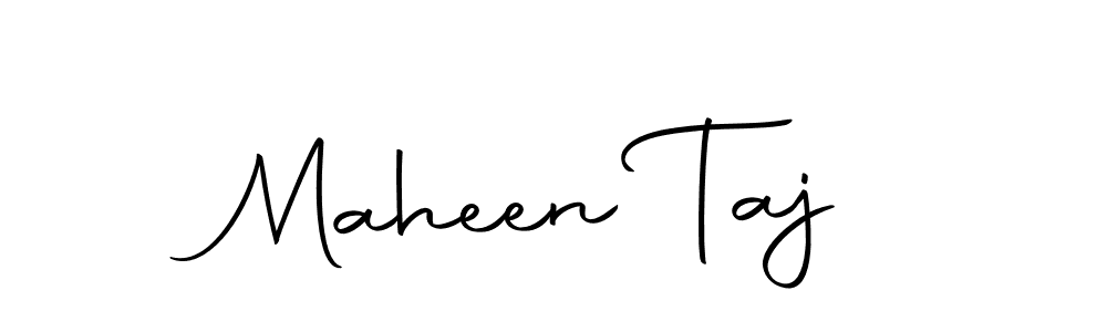 Create a beautiful signature design for name Maheen Taj. With this signature (Autography-DOLnW) fonts, you can make a handwritten signature for free. Maheen Taj signature style 10 images and pictures png