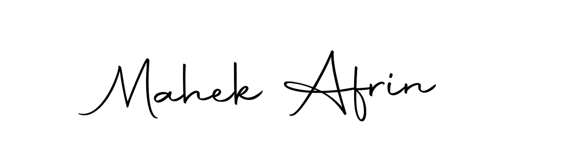 The best way (Autography-DOLnW) to make a short signature is to pick only two or three words in your name. The name Mahek Afrin include a total of six letters. For converting this name. Mahek Afrin signature style 10 images and pictures png