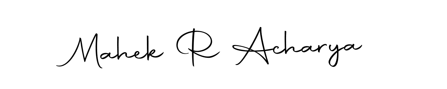 Use a signature maker to create a handwritten signature online. With this signature software, you can design (Autography-DOLnW) your own signature for name Mahek R Acharya. Mahek R Acharya signature style 10 images and pictures png