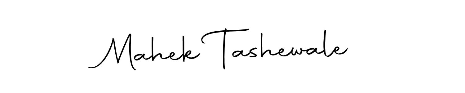 Make a beautiful signature design for name Mahek Tashewale. With this signature (Autography-DOLnW) style, you can create a handwritten signature for free. Mahek Tashewale signature style 10 images and pictures png