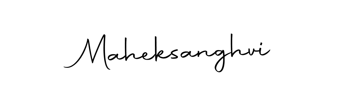 Design your own signature with our free online signature maker. With this signature software, you can create a handwritten (Autography-DOLnW) signature for name Maheksanghvi. Maheksanghvi signature style 10 images and pictures png