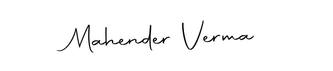 How to make Mahender Verma name signature. Use Autography-DOLnW style for creating short signs online. This is the latest handwritten sign. Mahender Verma signature style 10 images and pictures png