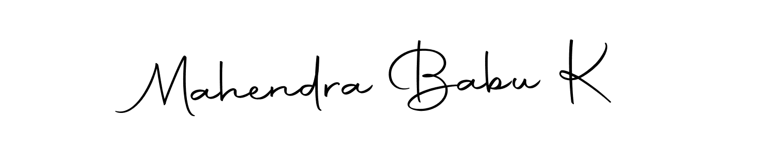Design your own signature with our free online signature maker. With this signature software, you can create a handwritten (Autography-DOLnW) signature for name Mahendra Babu K. Mahendra Babu K signature style 10 images and pictures png
