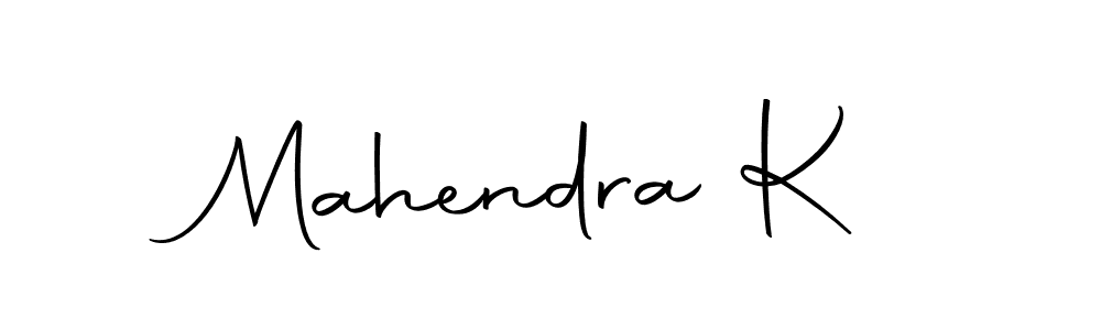 How to make Mahendra K name signature. Use Autography-DOLnW style for creating short signs online. This is the latest handwritten sign. Mahendra K signature style 10 images and pictures png