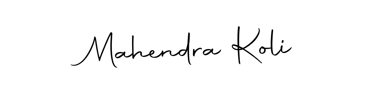 Make a beautiful signature design for name Mahendra Koli. With this signature (Autography-DOLnW) style, you can create a handwritten signature for free. Mahendra Koli signature style 10 images and pictures png