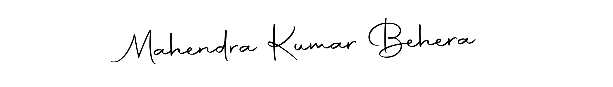 Create a beautiful signature design for name Mahendra Kumar Behera. With this signature (Autography-DOLnW) fonts, you can make a handwritten signature for free. Mahendra Kumar Behera signature style 10 images and pictures png