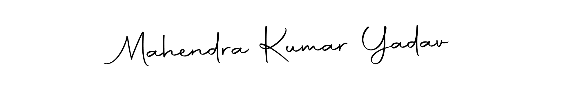 Create a beautiful signature design for name Mahendra Kumar Yadav. With this signature (Autography-DOLnW) fonts, you can make a handwritten signature for free. Mahendra Kumar Yadav signature style 10 images and pictures png