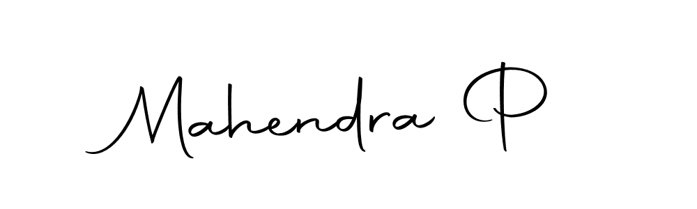 Design your own signature with our free online signature maker. With this signature software, you can create a handwritten (Autography-DOLnW) signature for name Mahendra P. Mahendra P signature style 10 images and pictures png