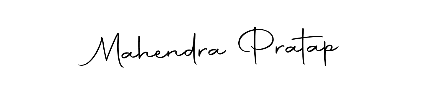 How to make Mahendra Pratap name signature. Use Autography-DOLnW style for creating short signs online. This is the latest handwritten sign. Mahendra Pratap signature style 10 images and pictures png