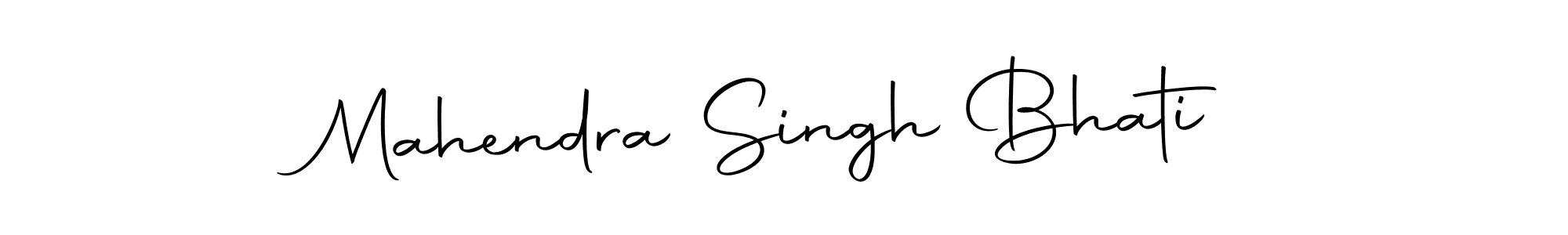 Create a beautiful signature design for name Mahendra Singh Bhati. With this signature (Autography-DOLnW) fonts, you can make a handwritten signature for free. Mahendra Singh Bhati signature style 10 images and pictures png