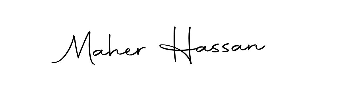 Here are the top 10 professional signature styles for the name Maher Hassan. These are the best autograph styles you can use for your name. Maher Hassan signature style 10 images and pictures png
