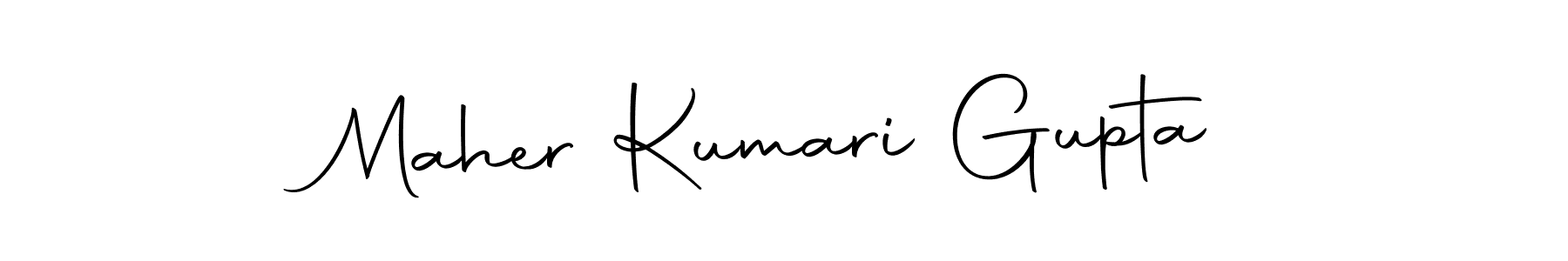 You should practise on your own different ways (Autography-DOLnW) to write your name (Maher Kumari Gupta) in signature. don't let someone else do it for you. Maher Kumari Gupta signature style 10 images and pictures png