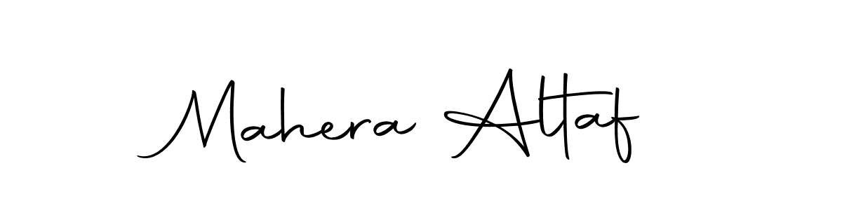 Create a beautiful signature design for name Mahera Altaf. With this signature (Autography-DOLnW) fonts, you can make a handwritten signature for free. Mahera Altaf signature style 10 images and pictures png