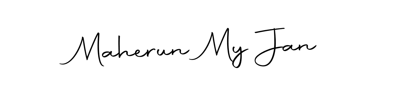 Make a short Maherun My Jan signature style. Manage your documents anywhere anytime using Autography-DOLnW. Create and add eSignatures, submit forms, share and send files easily. Maherun My Jan signature style 10 images and pictures png