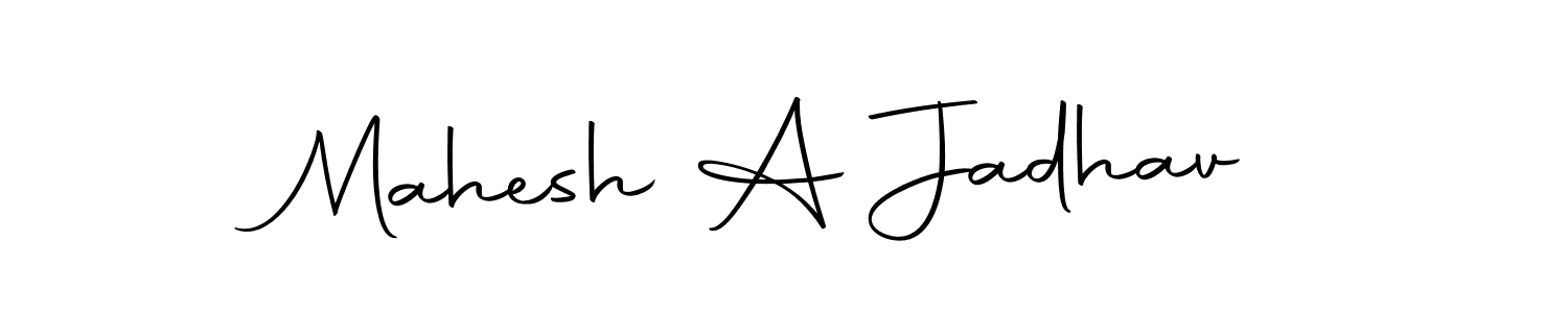 Create a beautiful signature design for name Mahesh A Jadhav. With this signature (Autography-DOLnW) fonts, you can make a handwritten signature for free. Mahesh A Jadhav signature style 10 images and pictures png
