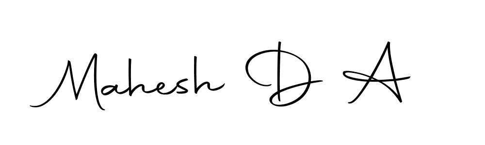 The best way (Autography-DOLnW) to make a short signature is to pick only two or three words in your name. The name Mahesh D A include a total of six letters. For converting this name. Mahesh D A signature style 10 images and pictures png