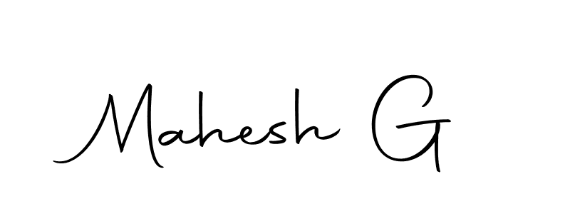 Use a signature maker to create a handwritten signature online. With this signature software, you can design (Autography-DOLnW) your own signature for name Mahesh G. Mahesh G signature style 10 images and pictures png